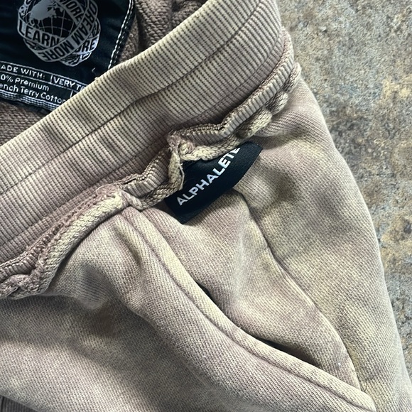 Alphalete Women’s Heavy Weight Washed Terry Joggers Smoky Quartz Large - Picture 8 of 13